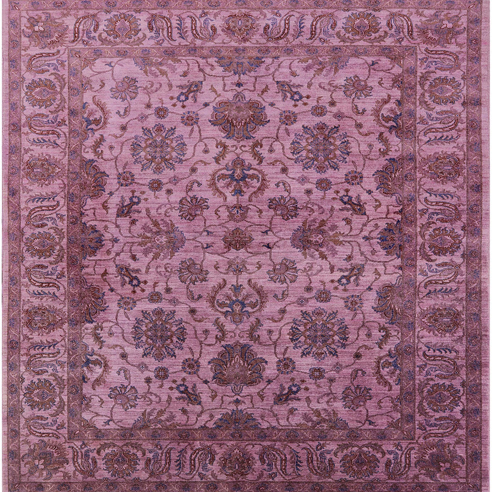 Ahgly Company Indoor Square Mid-Century Modern Area Rugs, 4' Square