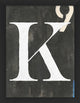 Alphabet "K", Giclee Reproduction Artwork