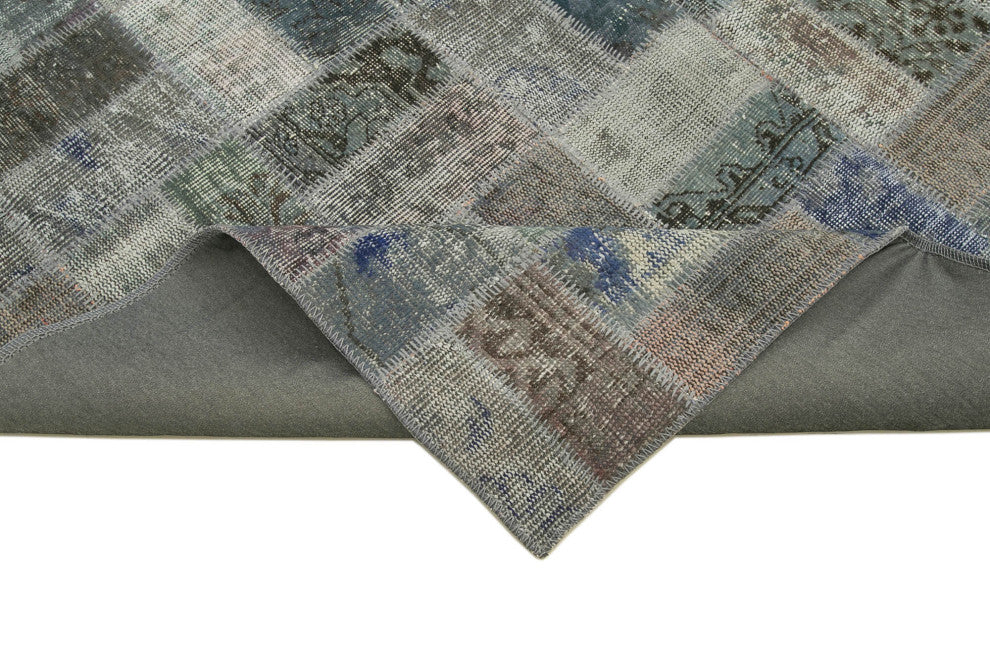 Rug N Carpet - Handwoven Oriental 6' 8" x 10' 2" Antique Patchwork Area Rug