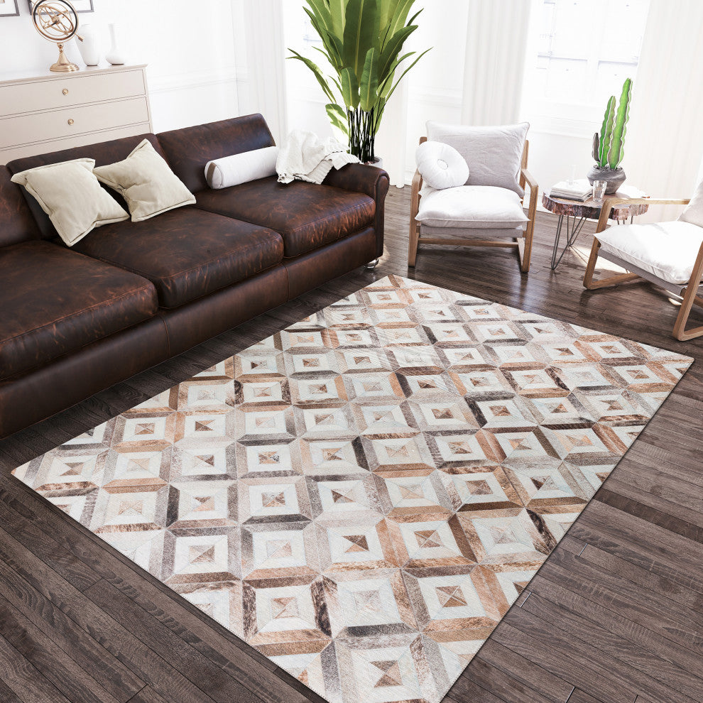 Indoor/Outdoor Stetson SS7 Flannel Machine Washable 9' x 12' Rug