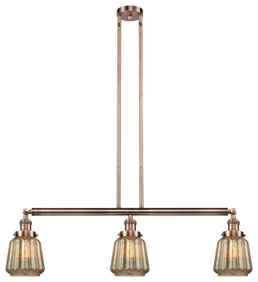 Innovations Lighting 213-Ac-S-G146-Led 3 Light Dimmable Led Island Light