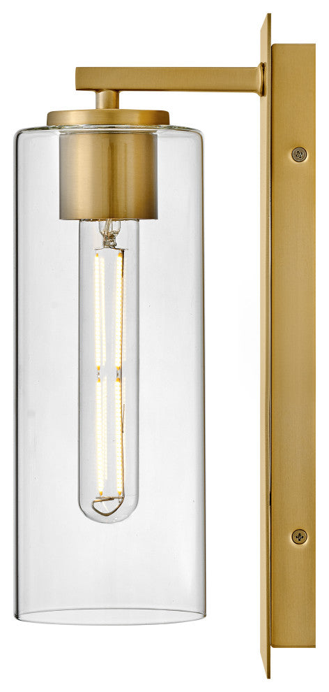 Lark Lane 13" Single Wall Sconce, Lacquered Brass