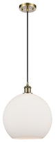Innovations 516-1P-AB-G121-12-LED 1-Light Mini Pendant, Antique Brass