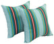 17" Square Polyester Outdoor Throw Pillows, Set of 4, Walden Caribean