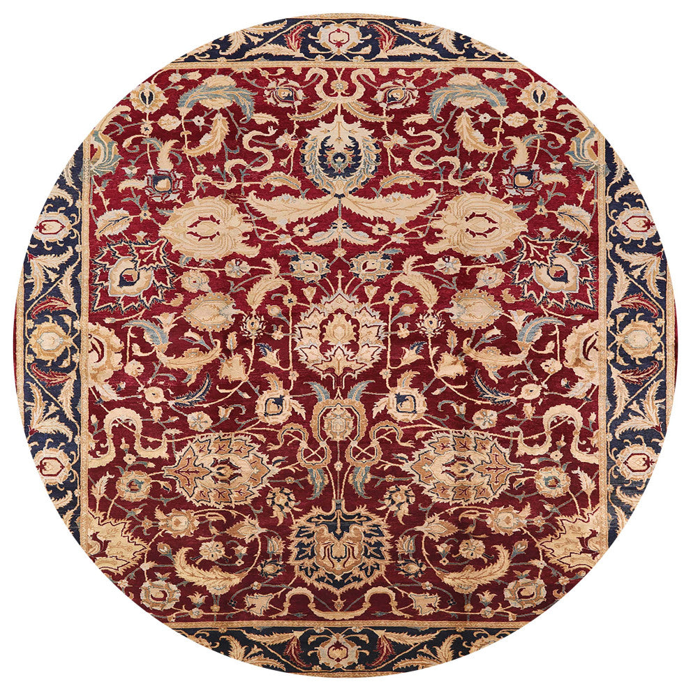 Ahgly Company Indoor Round Mid-Century Modern Area Rugs, 8' Round