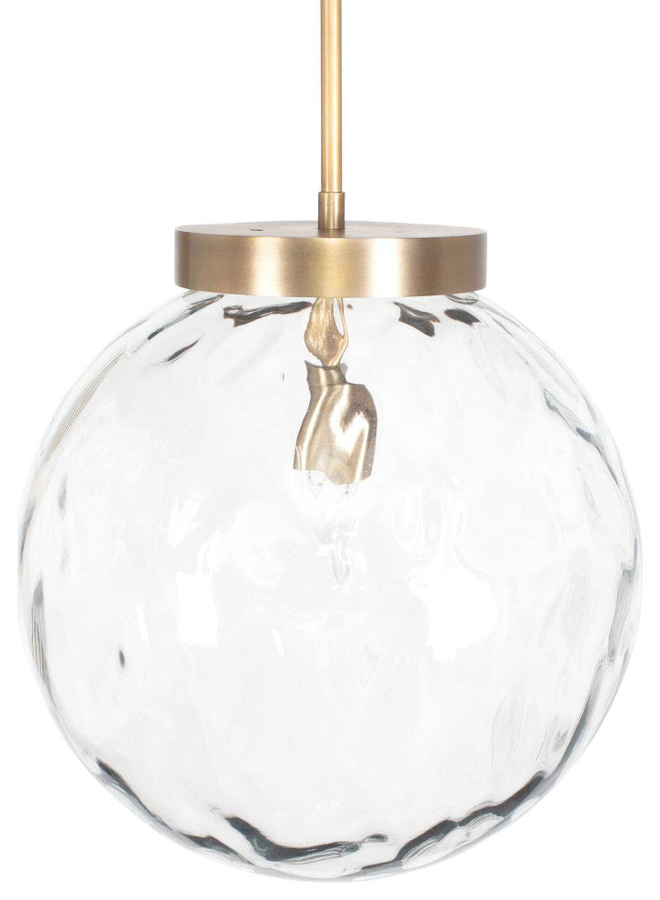 Uttermost Gaia 1 Light Watered Glass Pendant