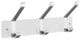 Decorative Hooks For The Home, White Wood and Satin Aluminum