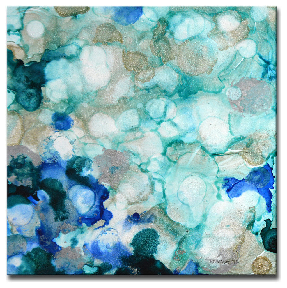 Ready2HangArt 'Mermaid Pearls I' by Norman Wyatt, 16"x16"