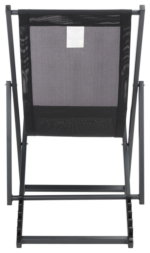 Safavieh Outdoor Breslin Set of 2 Sling Chairs Black