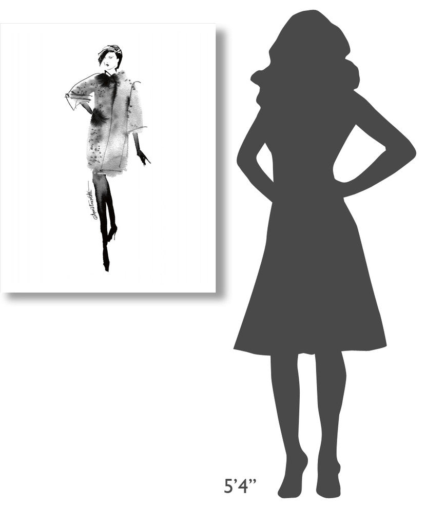 "Modern Fashion II" Digital Paper Print by Anne Tavoletti, 30"x37"