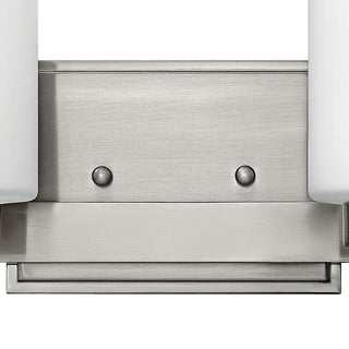 Hinkley Miley Small Two Light Vanity, Brushed Nickel