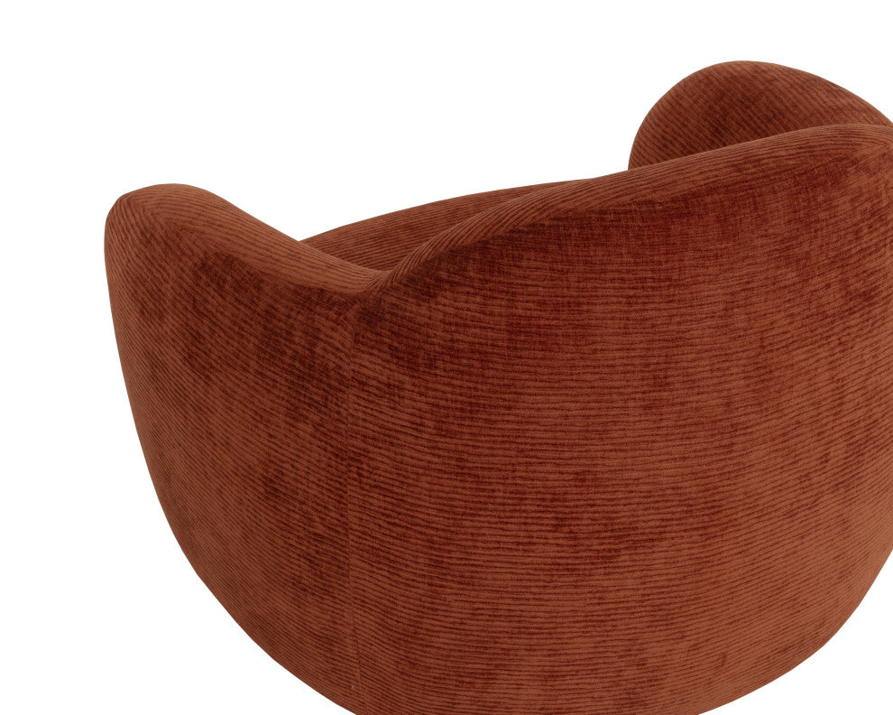 Ismo Swivel Lounge Chair, Opera Spice