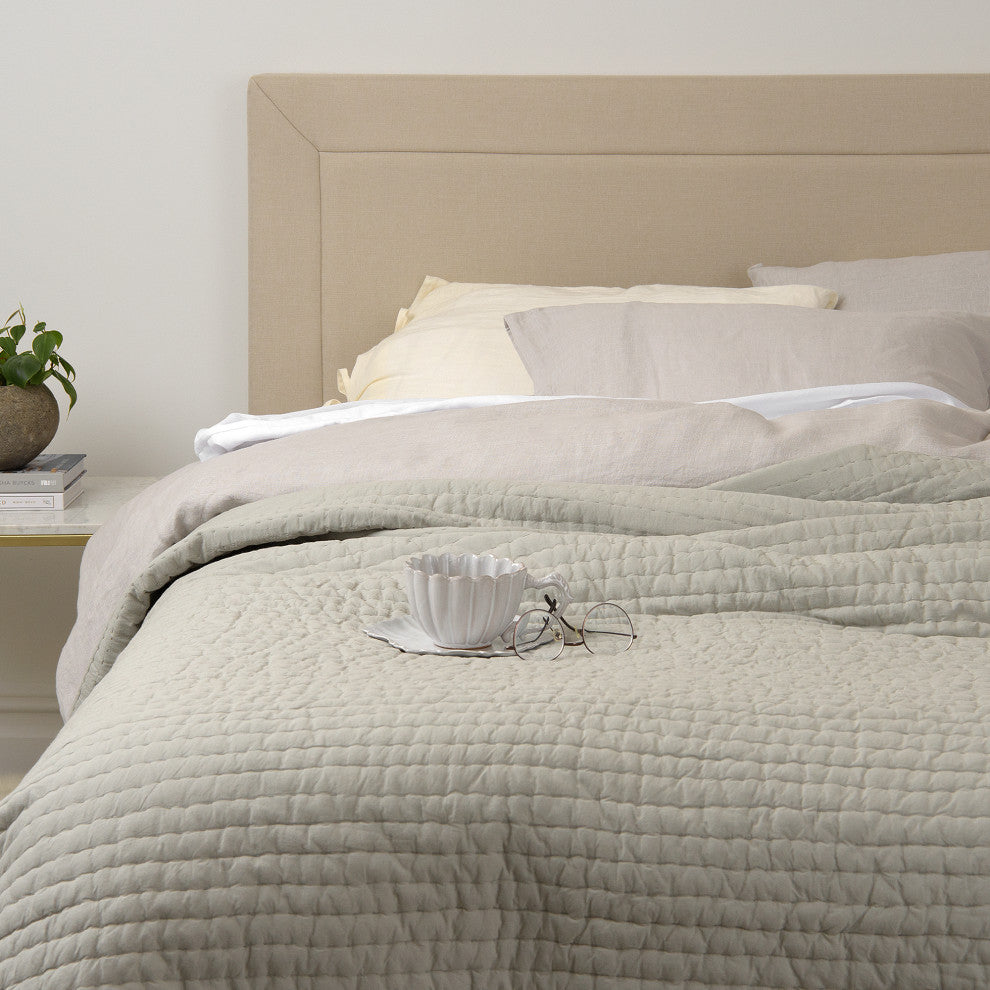 Cotton Quilt, Sage, Queen