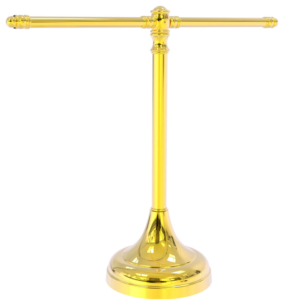 Carolina Guest Towel Stand, Polished Brass