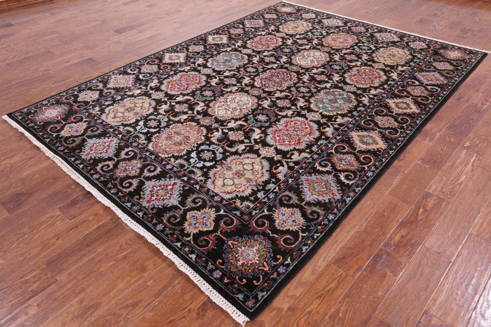 Handmade Persian Tabriz Wool Rug 7' 0" X 9' 9" Q10114