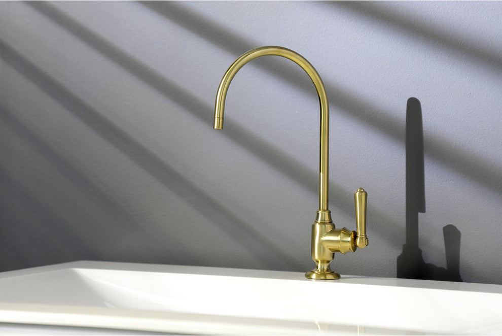 Kingston Brass Single-Handle Water Filtration Faucet, Brushed Brass