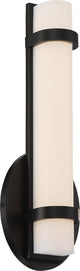 Nuvo Slice LED Single Wall Sconce Light Fixture, Aged Bronze