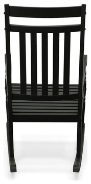 Belmont Outdoor Slat Rocker - Black