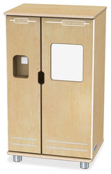 Truemodern, Play Kitchen Fridge, Anodized Aluminum