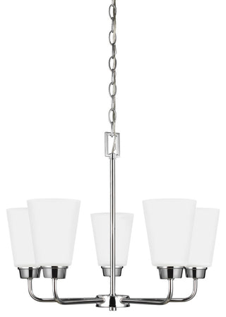 Kerrville 5-Light Chandelier, Chrome