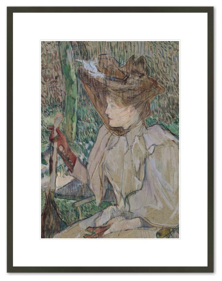 Woman with Gloves, 1891 (oil on cardboard)