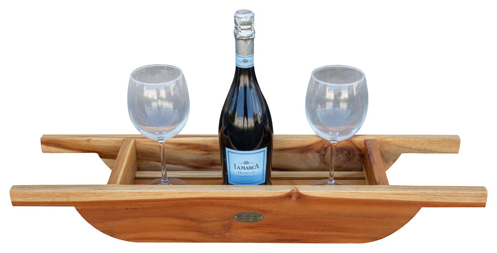 EcoDecors Eleganto Teak Bath Caddy