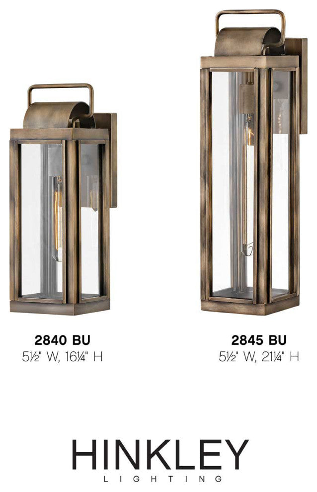 Hinkley Sag Harbor Medium Wall Mount Lantern, Burnished Bronze