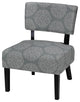 Cortesi Home Largo Damask Armless Accent Chair