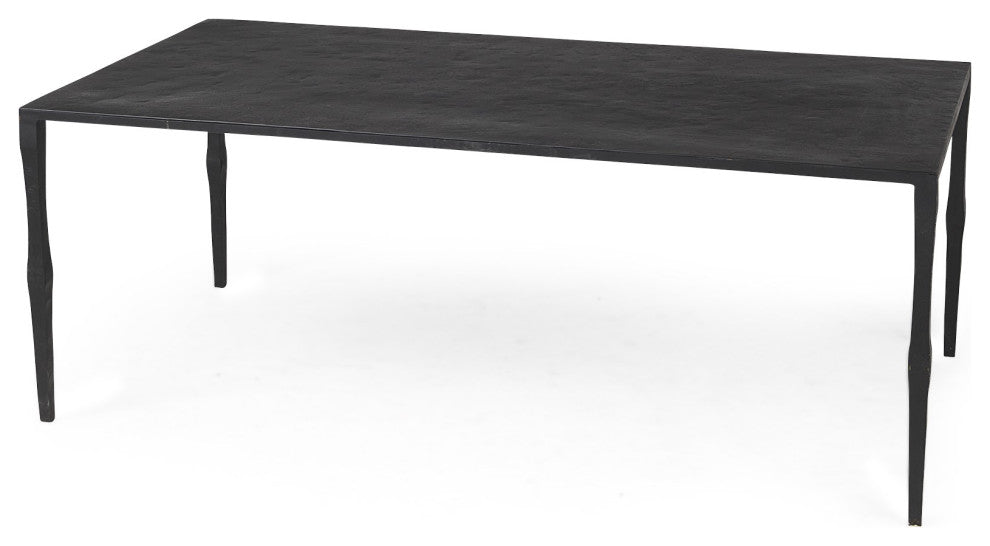 Minimal Black Iron Rectangular Coffee Table