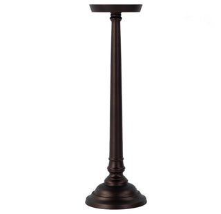 Tilly 7" W Round All Metal Pedestal Base End Table