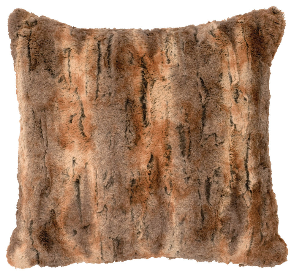 Amber Fox Cuddle Fur - Pillow 18x18