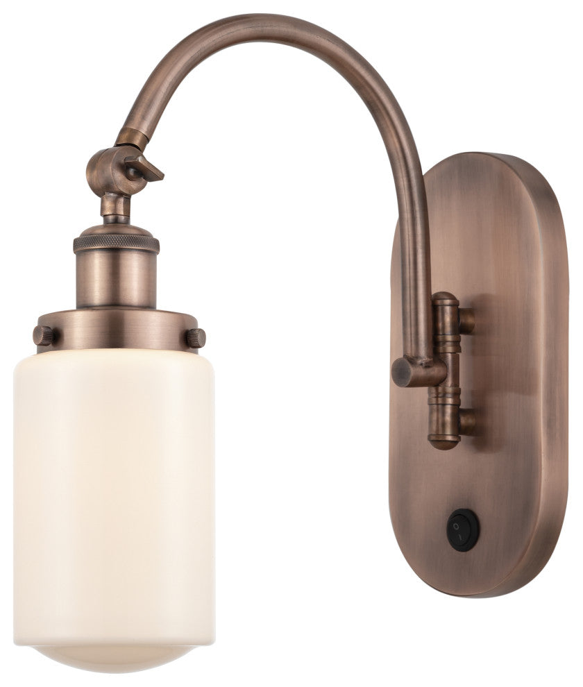 Innovations 918-1W-AC-G311 1-Light Sconce, Antique Copper
