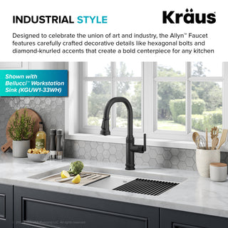 Sellette Pull-Down Kitchen Faucet, Matte Black, Model Kpf-4102mb