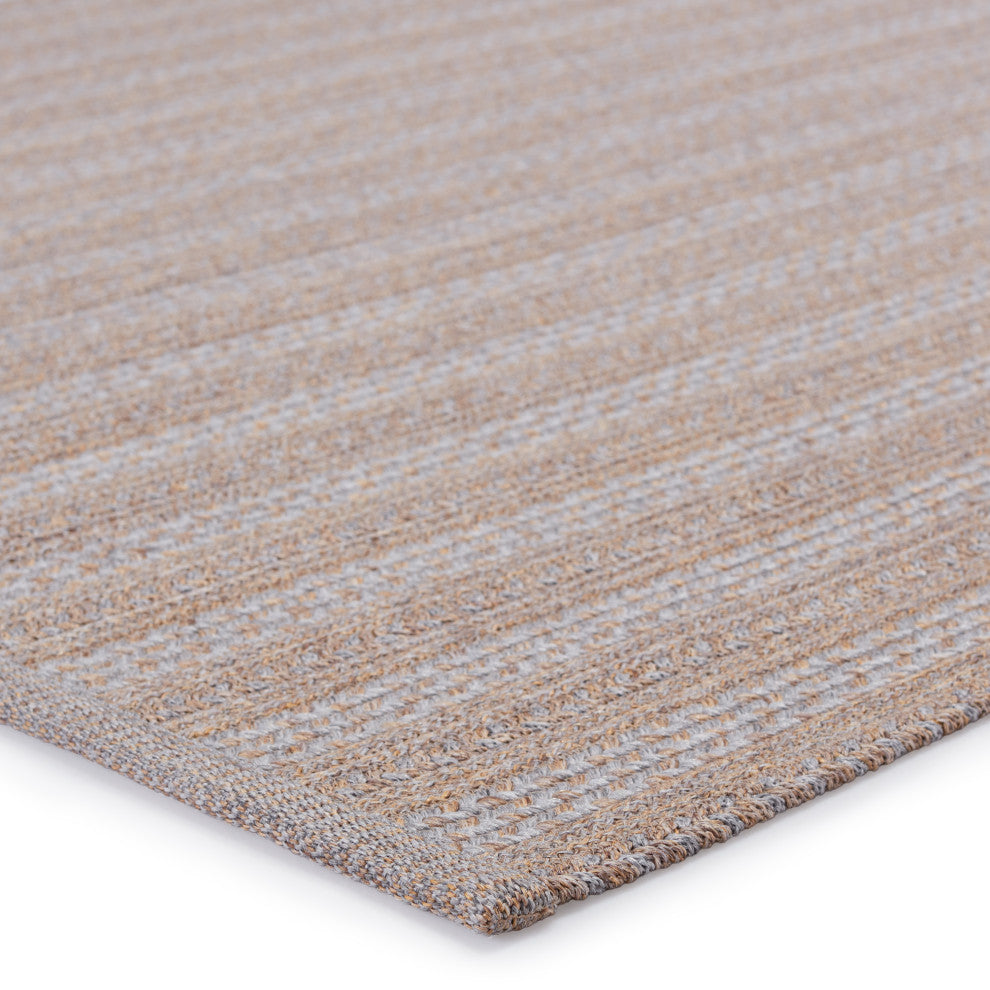 Jaipur Living Topsail Indoor/ Outdoor Striped Area Rug, Gray/Taupe, 4'x6'