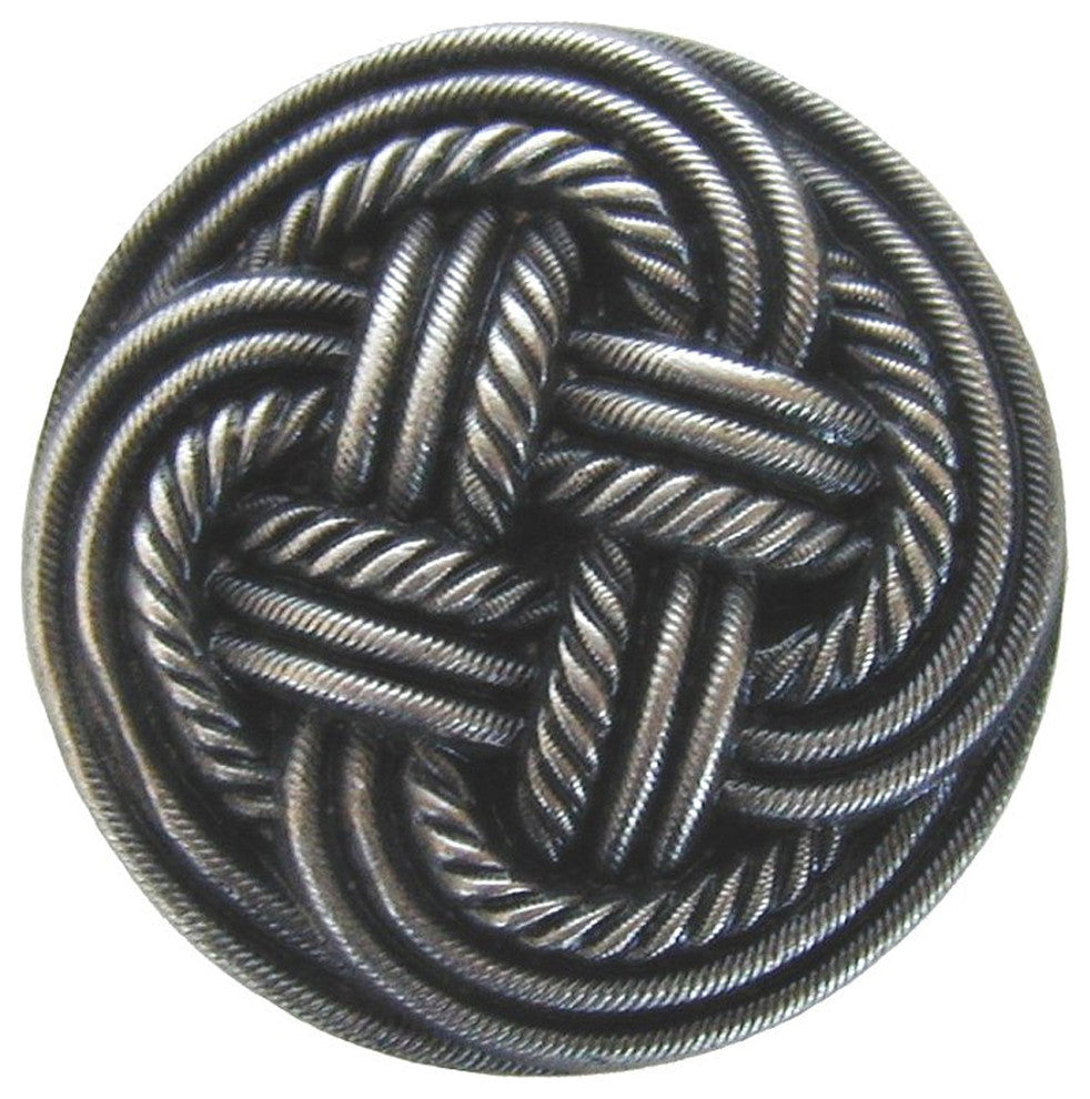Classic Weave Knob in Antique Pewter (NHK139-AP)