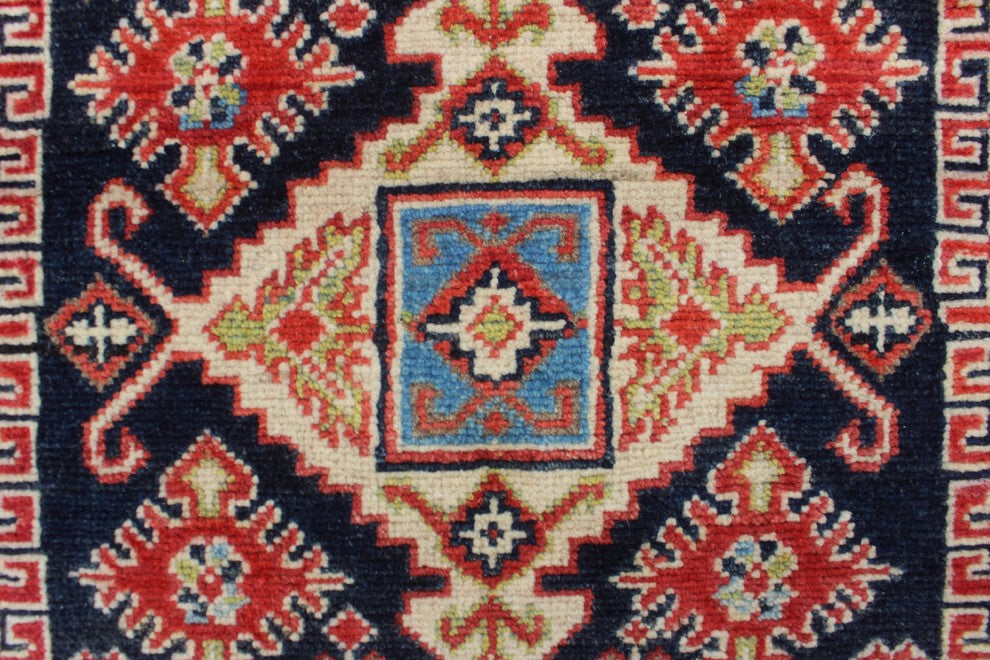 Kazak Ghoncheh Red Rug