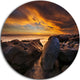 La Perhouse Beach Sydney, Seashore Disc Metal Artwork, 23"