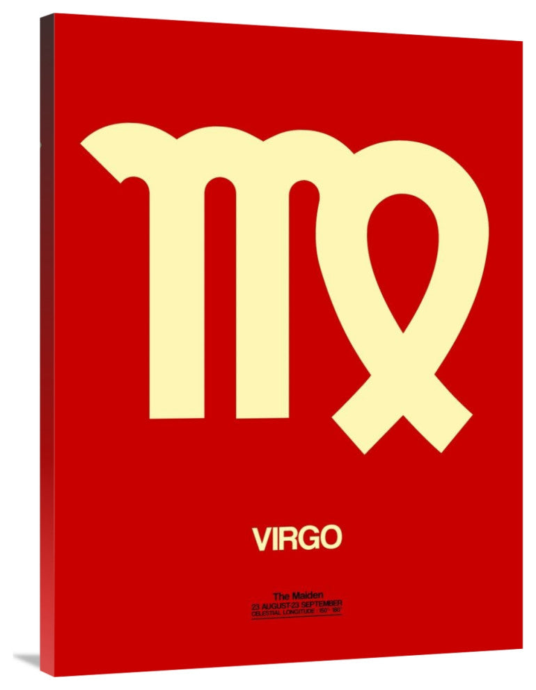 "Virgo Zodiac Sign Yellow" Fine Art Print