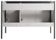 Oakville Bath Vanity, Ceramic Sink, Mild Grey Oak, 48 Inch, Black Hardware
