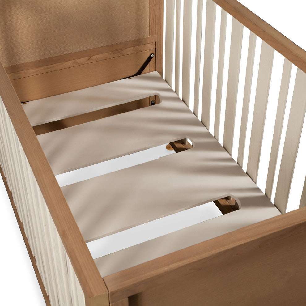 Nursery Works Novella Crib, Stained Ash/Ivory