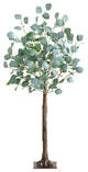 4ft. Lighted Artificial Eucalyptus Tree With 240 Warm White LED Lights