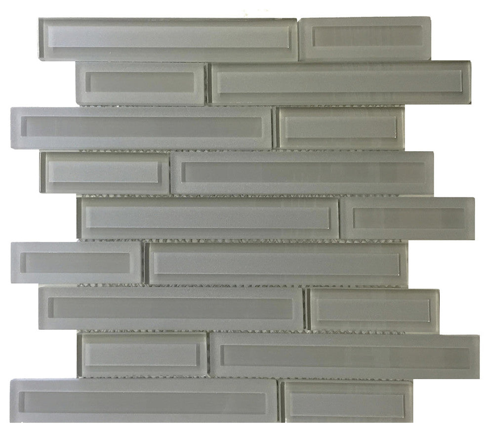 11.75x11.75 Sand Blast Windows Tile, Taupe