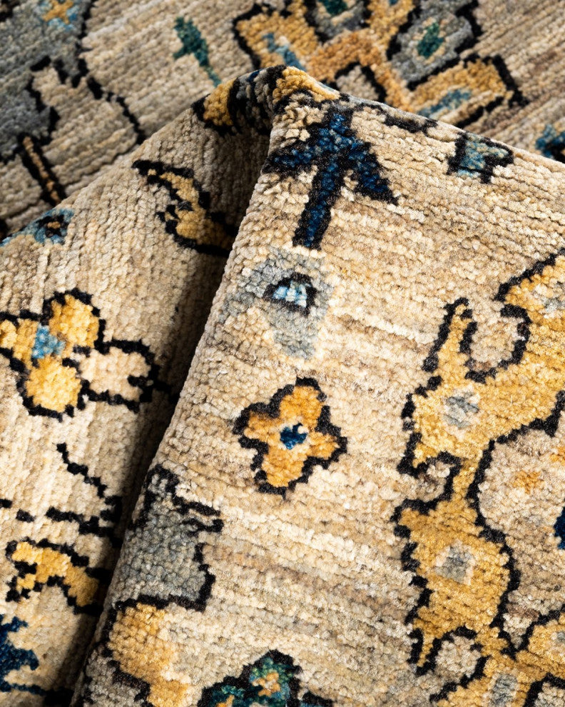 Serapi One-of-a-Kind Hand-Knotted Area Rug Light Gray, 3' 11" x 6' 0"