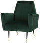 Victor Emerald Green Fabric Occasional Chair
