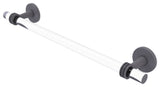 Clearview 30" Towel Bar with Dotted Accents, Matte Gray
