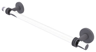Clearview 30" Towel Bar with Dotted Accents, Matte Gray