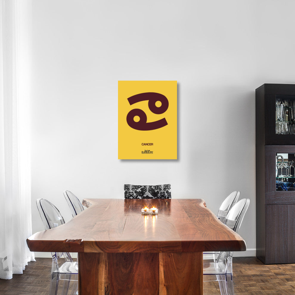 "Cancer Zodiac Sign Brown" Fine Art Print
