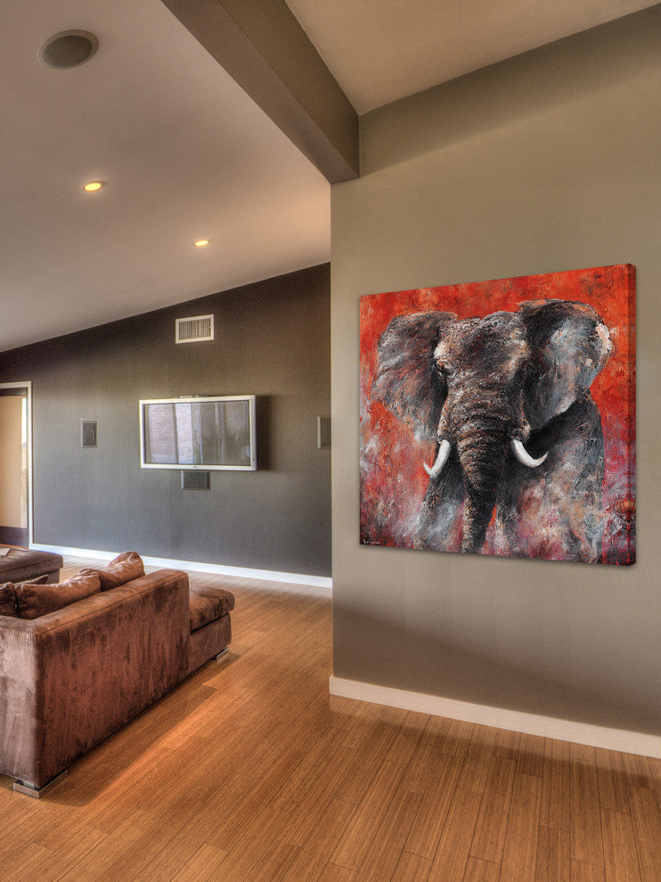 Marmont Hill, "Intensity" by Bergerac Painting Print on Wrapped Canvas, 32x32