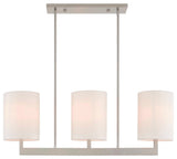 Livex Lighting Hayworth Brushed Nickel Light Linear Chandelier