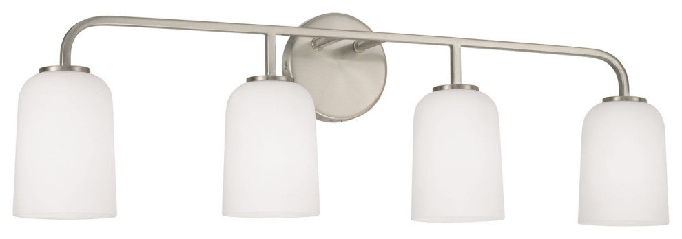 Capital Lighting 148841-542 Lawson 4 Light 33"W Vanity Light - Brushed Nickel